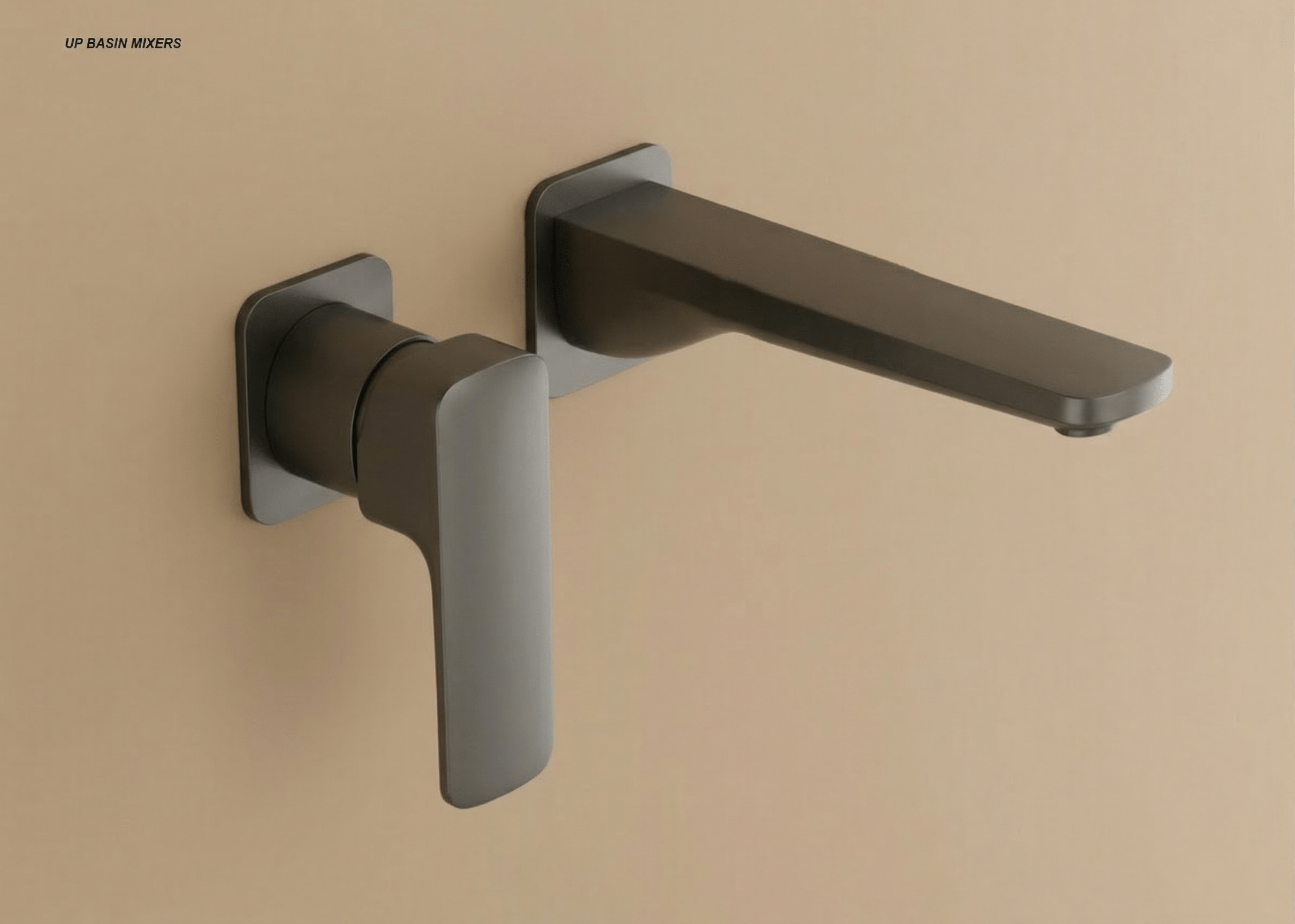 UP SERIES WALL MOUNTED MIXER TWO HOLE BASN